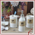 Stoneware Ceramic Bathroom Accessories 4pcs For Home